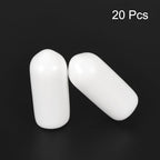 uxcell 20pcs Rubber End Caps 5.5mm ID Vinyl Round End Cap Cover Screw Thread - Image 2