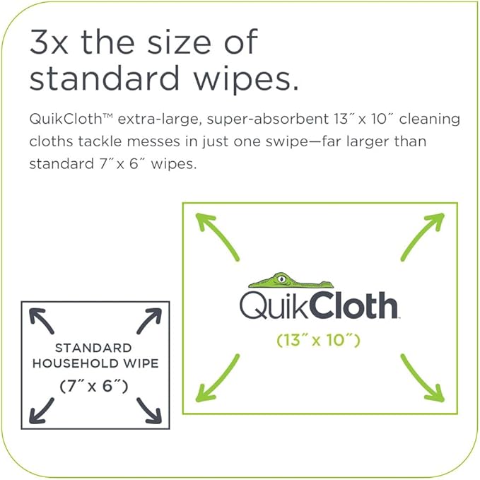 Quikcloth® Tough Messes – Plant-Based, Plastic-Free Cleaning Wipes - Image 4