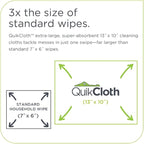 Quikcloth® Everyday Clean – Plant-Based, Plastic-Free Cleaning Wipes - Image 3