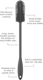 Silicone Bottle Brush, Water Bottle Cleaner Brush - Image 4
