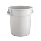 20 Gallon White Round Commercial Trash Can by Krollen+Industrial