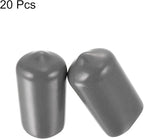 uxcell 20pcs Rubber End Caps 13mm ID Vinyl PVC Round Tube Bolt Cap Cover Screw - Image 2