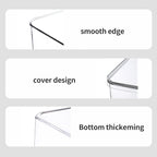 Lidded Plastic Storage Bins Set Clear Desk Basket Box Organizer Kitchen - Image 5