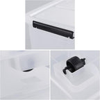 4 Packs 30 L Stackable Plastic Storage Bins - Image 4