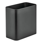 mDesign Small Metal 2.4 Gallon Trash Can Wastebasket Garbage Bin by mDesign