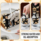 Kitchen Towels Set of 2 - Reusable Microfiber Towels, Quick-Dry Hand Towels, Ideal for Kitchen Decor Bathroom Decor, Cleaning Dishes and Cups - Image 3