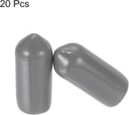uxcell 20pcs Rubber End Caps 6mm ID Vinyl PVC Round Tube Bolt Cap Cover Screw - Image 2