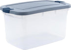Rubbermaid Roughneck Clear 66 Qt/16.5 Gal Storage Containers, Visible Base - Image 4