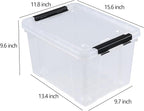 Pekky 22 Qt Clear Plastic Storage Bins - Image 4