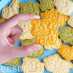 BESEK Animal Cookie Cutters for Kids: Safari Zoo Animals 8 PCS Cookie Cutters Set with Lion, Giraffe, Hippo, Elephant, Crocodile, Zebra, Tiger, Monkey etc. (Gift Box) - Image 3