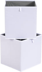 Amazon Basics Cube Organizer Bins, Collapsible Storage Baskets - Image 2