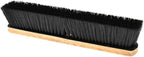 PRO SOURCE 18" Push Broom Head: Poly Bristles, Threaded Wood Block - Image 2