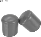 uxcell 20pcs Rubber End Caps 24mm ID Vinyl PVC Round Tube Bolt Cap Cover Screw - Image 2