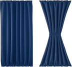 DWCN French Door Curtains – Rod Pocket Thermal Blackout Curtain - Image 7