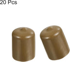uxcell 20pcs Rubber End Caps 20mm ID Vinyl PVC Round Tube Bolt Cap Cover Screw - Image 2