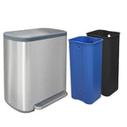 Kitchen Trash Can 16 Gallon, 2 x 30 Liters Trash and Recycle bin Combo by JM%C2%B7YIPENG
