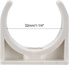 30 Pcs U-Shaped PVC Water 32mm Pipe Clamps Clips, U-Shaped Buckles Fit - Image 3