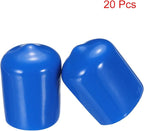 uxcell 20pcs Rubber End Caps 17mm ID Vinyl PVC Round Tube Bolt Cap Cover Screw - Image 2