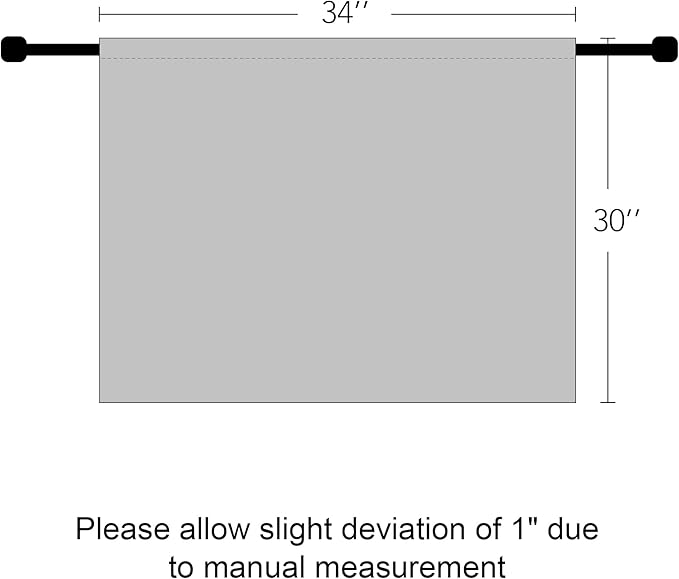 RYB HOME Blackout Short Cafe Curtains, Privacy Light Block Small Window Curtains - Image 8