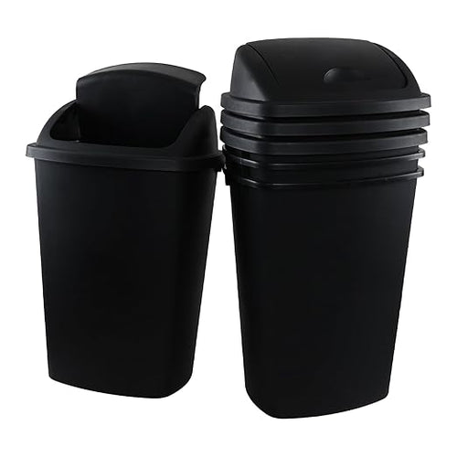 13 Gallon Black Outdoor Garbage Can by Yesdate