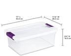 Sterilite 24-Pack ClearView Latch Box, Stackable Storage Organizer Bins - Image 3