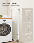 SONGMICS Clothes Drying Rack, Metal Laundry Drying Rack, Space-Saving, - Image 4