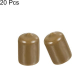 uxcell 20pcs Rubber End Caps 14mm ID Vinyl PVC Round Tube Bolt Cap Cover Screw - Image 2