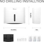 Paper Towel Dispenser Wall Mount, Adhesive No Drilling Multifold Trifold Cfold - Image 7