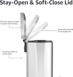 Amazon Basics Smudge Resistant Rectangular Trash Can - Image 3