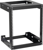 12U Wall Mount Rack Open Frame 19 Inch Server Equipment 2 Post Network Cabinet by Tedgetal