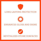 TriNova Granite Sealer & Protector Gallon Refill- Made in USA, Best Stone Polish - Image 2