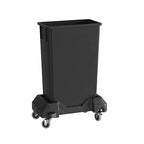 23 Gallon Black Slim Jim Trash Can by Krollen+Industrial