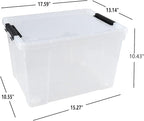 4 Pack Clear Storage Latch Bin - Image 2