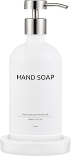 Glass Soap Dispenser Set by Janxin, Bathroom Soap Dispenser Set by Janxinmakeyouloveyourhome