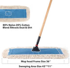 Matthew Cleaning 36'' Industrial Strength Cotton Dust Mop Refill Washable - Image 5