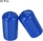 uxcell 20pcs Rubber End Caps 12mm ID Vinyl Round Tube Bolt Cap Cover Screw - Image 2