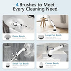 TUYU Electric Spin Scrubber,8 Replaceable Brush Heads for Home