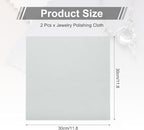 MECCANIXITY Jewelry Polishing Cloth 11.8x11.8 Inch Silver Polish Cleaning - Image 2