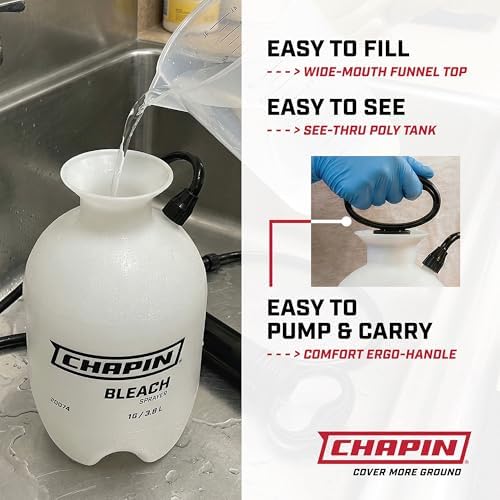 CHAPIN 22074 2-Gallon Bleach Pump Sprayer for Cleaning & Disinfecting