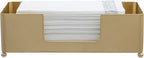 MyGift Paper Towel Holder Modern Gold-Tone Metal Tabletop Folded Paper Hand - Image 5