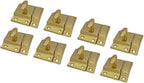 QCAA Oval Turn Cabinet Latch, for Cupboard & Other Furniture, Brass Plated by QCAAHardware