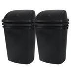 Yuright 40 L / 10 Gallon Swing Lid Trash Bins, 4 Pack Large Plastic Garbage Cans by Yuright