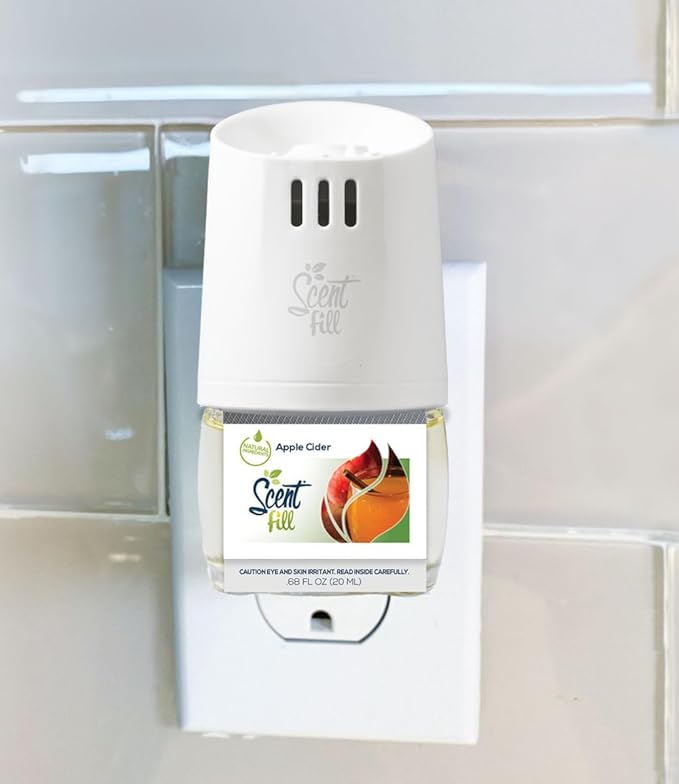 Scent Fill Apple Cider Plug in Air Freshener, Scented Oil Refills, 2 Refills + - Image 2