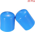 uxcell 20pcs Rubber End Caps 16mm ID Vinyl PVC Round Tube Bolt Cap Cover Screw - Image 2