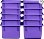 Wood Designs Cubby Storage Bin, Heavy Duty Plastic Containers by Unknown