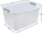 80 L Large Clear View Plastic Storage Bin - Image 2
