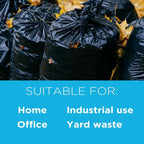 250 Count, 40-45 Gallon Trash Bags, Heavy Duty Black Bags, 45 Gallon - Image 5