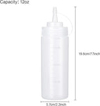 Condiment Squeeze Bottles Ketchup Dispenser, 6 Pack 12oz Squeeze Bottles - Image 2
