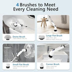 TUYU Electric Spin Scrubber, Cordless Cleaning Brush for Bathroom,Home