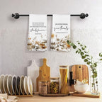 Christian Fall Floral Kitchen Towels Decorative 16x24 Set of 2 - Image 5